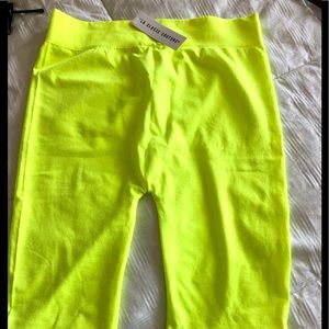 🍏 La Classe Couture Bermuda Shorts in Neon 🍏